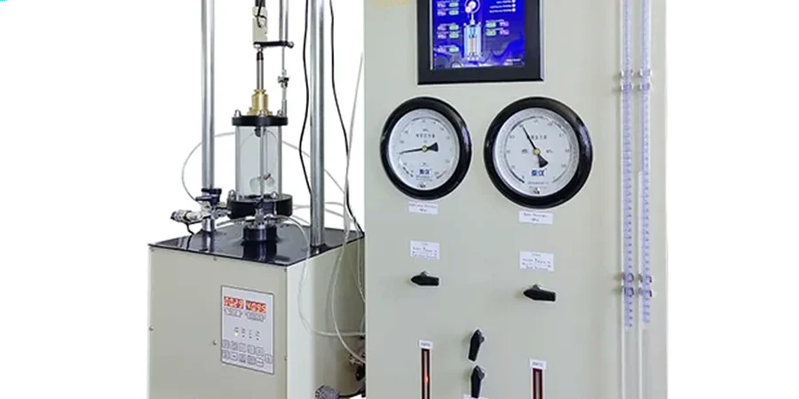 Essai triaxial à Niort : résistance au cisaillement des sols en laboratoire